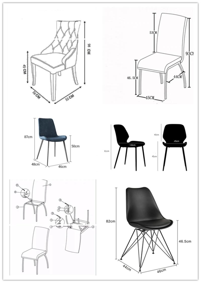 High Back Design Modern Dining Room Furniture Hotel Dining Chairs (HX-9CN0275)