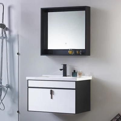 Factory Directly Modern Hotel Hanging Waterproof Wash Basin Plywood Vanity Bathroom Cabinet