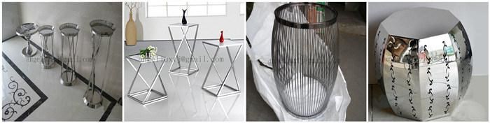 Customized Artistic Furniture Gold Color Stainless Steel Small Table Side Table