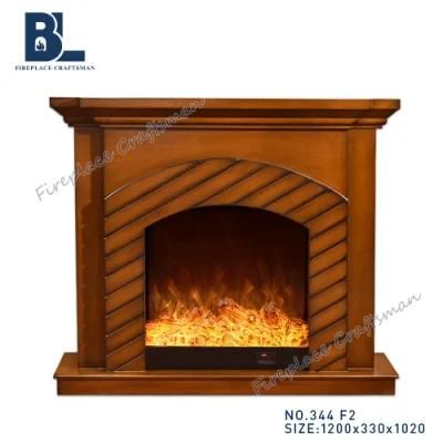 Modern Simple LED Lights Heating Wooden Mnatel Electrical Fireplace Hotel Lobby Furniture for Decoration