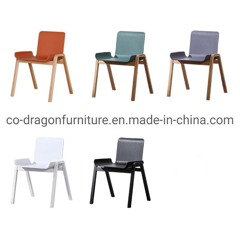 Hot Selling Wooden Legs Plastic Coffee Furniture for Dining Chairs