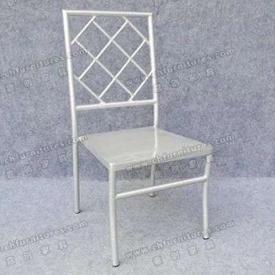 Silver Outdoor Events Rental Stacking Chairs (YC-A28-08)