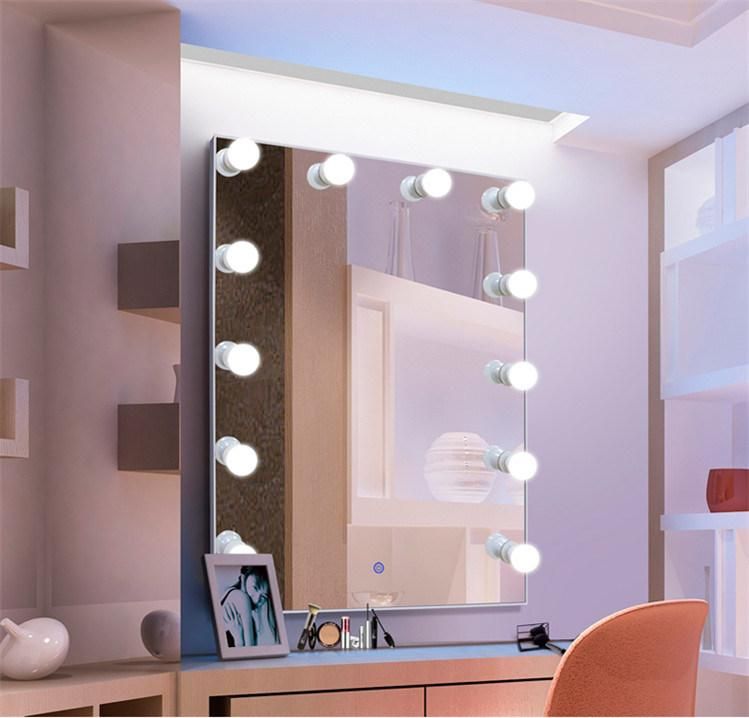 Bulkbuy LED Wall Lighted Makeup Mirror for Decorative Restroom