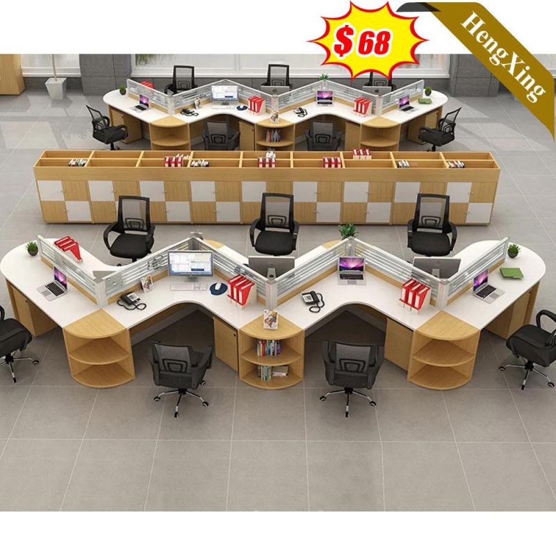 Modern Ergonomic Workstation Office Furniture Wooden Office Partition Table with Low Price