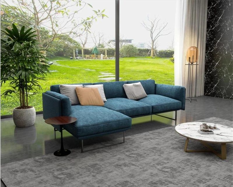 Gainsville Design Blue Fabric Sofa Home Furniture Sofa Recliner Sofa GS9045