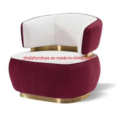 Modern Contemporary Red Fabric Home Furniture Living Room Reception Chair