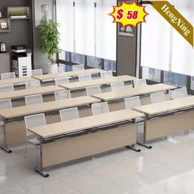 Modern Style Factory Wholesale School Classroom Office Furniture Square Folding Wooden Table