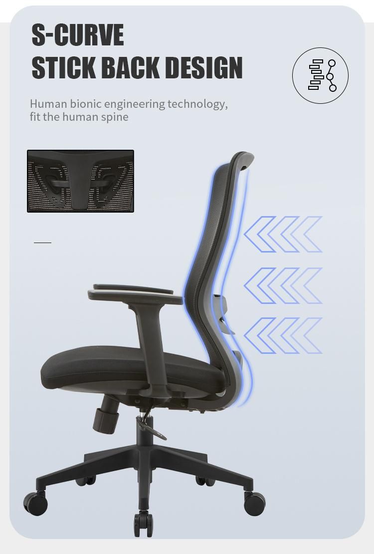 Cheap Wholsale Market Stock Swivel Work Gaming Mesh Staff Computer Office Chair