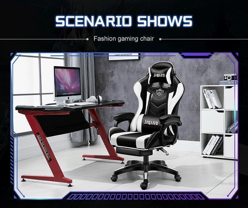 Hot Sale RGB Custom High Back Ergonomic Leather Silla Gamer Office PC Game Computer Racing Gaming Chair with Lights and Speakers