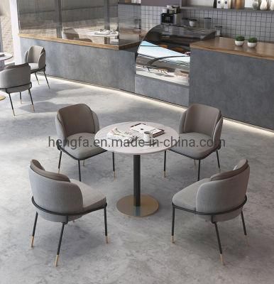 Cafe Furniture Commercial Restaurant Metal Base Bar Table