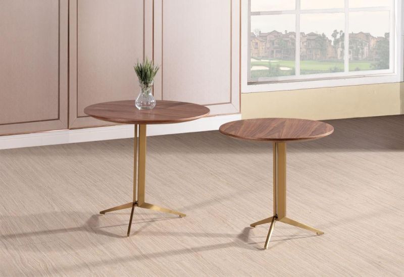 Mini Round Glass Top Side Coffee Tables for Office Home