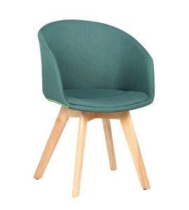 Modern Fabric and Sponge Wooden Legs Comfortable Leisure Chair