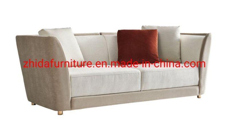 MID Back Living Room Armrest Sofa Set for Luxury Home Furniture