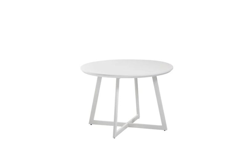 Modern Wholesale Home Dining Kitchen Banquet Furniture MDF Top Metal Steel Dining Table