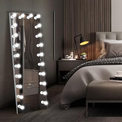 Morden Decor Bedroom Vanity Makeup Standing Full Length 22bulbs Mirror