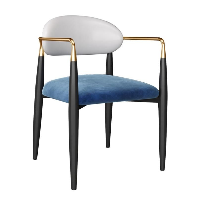 Nova Modern Home Furniture Dining Room Chair High Arm Seat Leather Leisure Chair