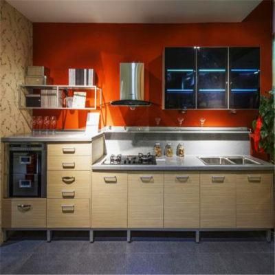 Metallic Lacquer Solid Wood Kitchen Cabinets Simple Designs