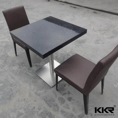 Artificial Marble Solid Surface Restaurant Dining Table for Shopping Mall
