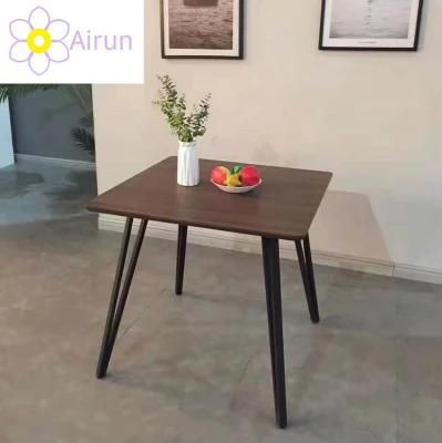 Dining Furniture Natural Wood Color Nordic Square Modern Simple Wooded Small Apartment Dining Table
