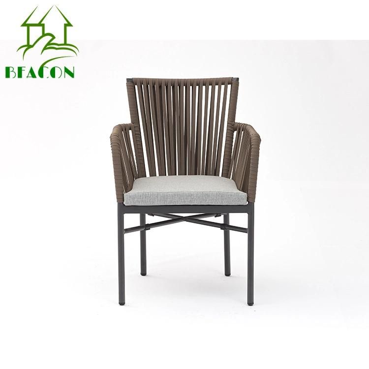 Modern Furniture Outdoor Rope Woven Patio Chair for Garden