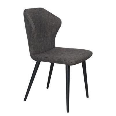 Creative Design Strong and Comfortable Lather Fancy Modern Grey Velvet Dining Room Chairs