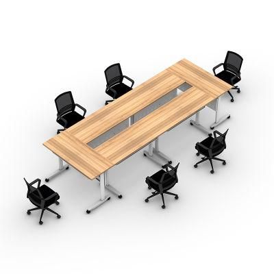 Elites New Hot Sale Modern Two Legs Movable Professional School Meeting Desk Office Meeting Desk