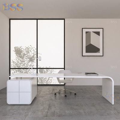 Office Desk Commercial L Shape Office Desk with Filing Cabinet