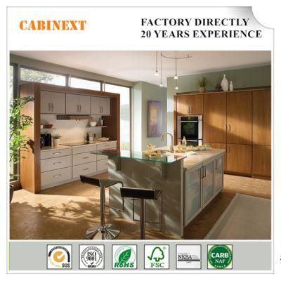 Wholesale American Simple Style Solid Wood Kitchen Cabinet From Factory
