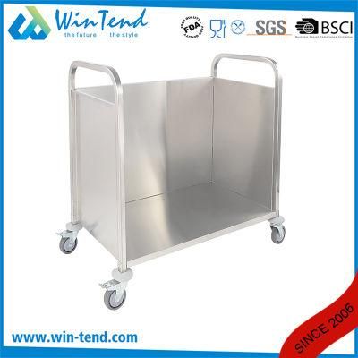 Convenient Kitchen Food Plate Collection Trolley with TPR Wheels