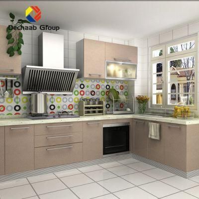 Commercial Design L Shape Alloy Aluminum Kitchen Cabinets