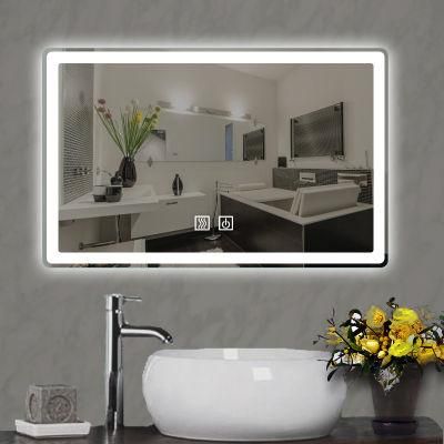 LED Mirror Bathroom Smart Screen Lighted LED Touch Screen Mirror for Bathroom Using