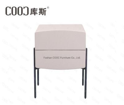 Modern Bedroom Furniture Minimalist Style Artificial Leather Nightstands