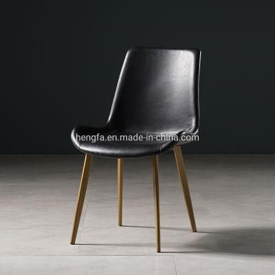 Modern Manufacture Restaurant Furniture Chrome Metal Golden Dining Chairs