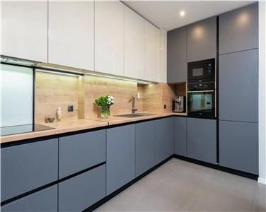 Modern L Shaped Multifunctional Integrated Melamine Kitchen Cabinet