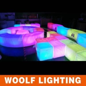 Modern Outdoor Waterproof Colored LED Lighted Furniture