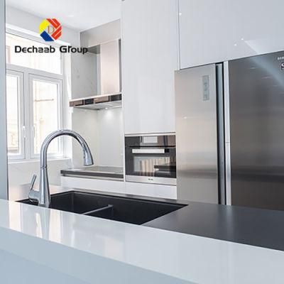 High Glossy White Chinese Production Good Price Stainless Steel Kitchen Cabinet