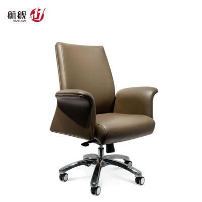 Modern Hotel School Home MID Back Leather Sofa Chair Office Furniture