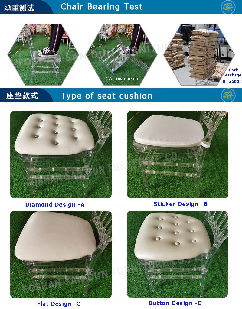 Customized Color Stacking Plastic Resin Dining Furniture Ghost Chair