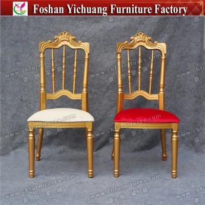 Yc-A344 Royal Napoleon Gold Wedding Throne Chairs with Removable Cushion for Sale