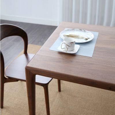 Nordic Wooden Restaurant Furniture Dining Table Made in China Guangdong Factory