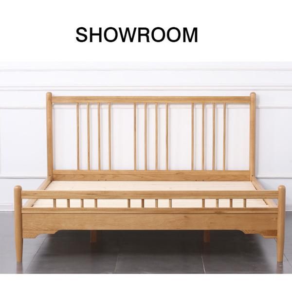 1.5, 1.8m Modern Solid Wood Double Bed Master Bedroom Furniture Bed