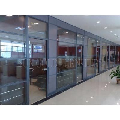 (SZ-WS578) Hotel Office Used Wooden Glass Aluminum High Partition Wall