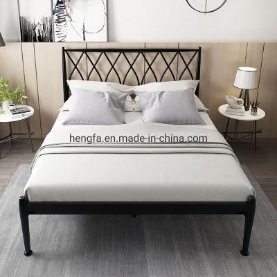 Modern Simplicity Style Children Bedroom Furniture Single Size Iron Bed