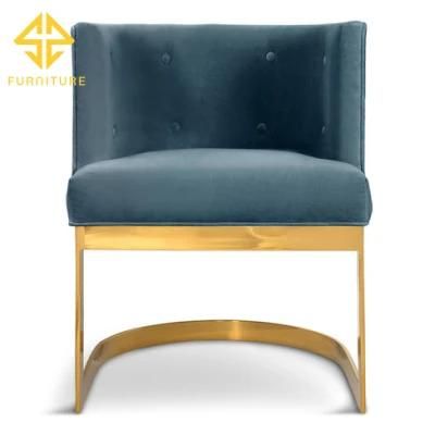 Luxury Stainless Steel Wedding Chair Leisure Chair for Dining Room