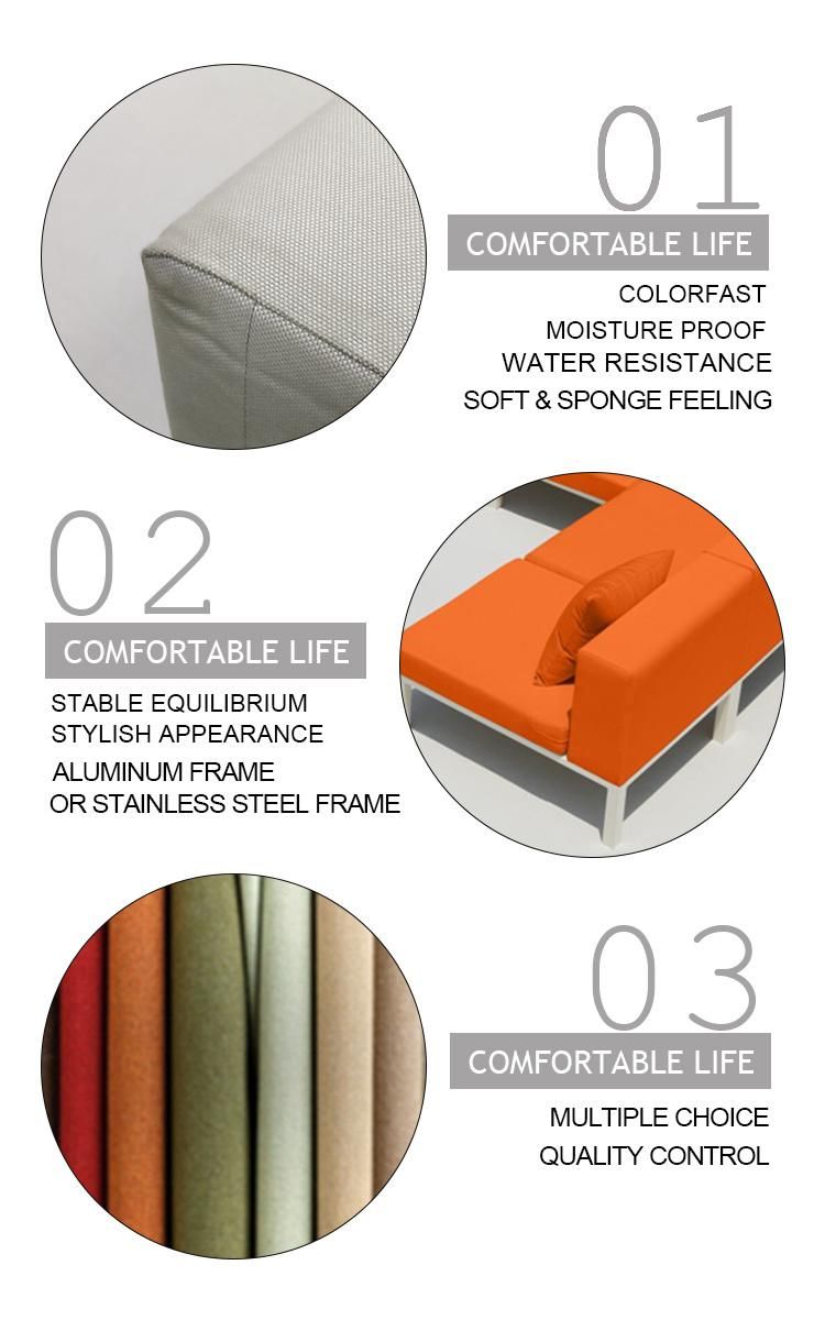 Modern Style Cloth Art Hotel Corner L-Shaped Home Sofa