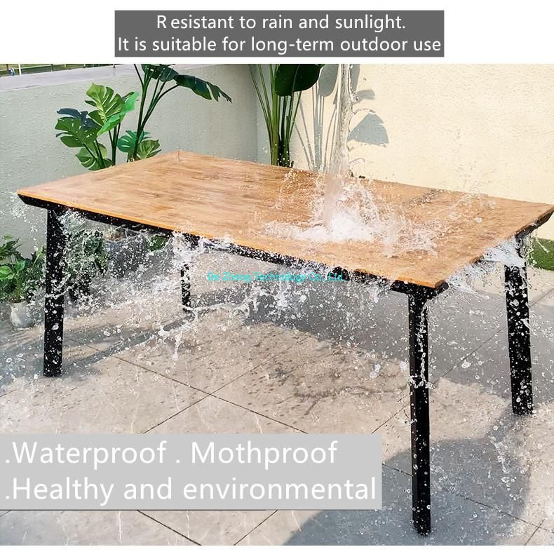 Modern Chinese Garden Aluminum Outdoor Table Factory Direct Polywood Table Top Reclining Comfortable Outdoor Furniture