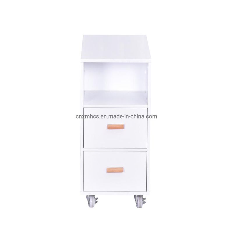 Multipurpose Wooden Storage Cabinet Printer Stand Moveable Ample Inner Storage Filing Rack Home Living Room Cabinets