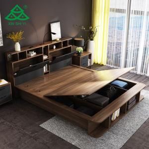 American Style Multifuction Storage Bed Space Saving Bedroom Furniture King Bed