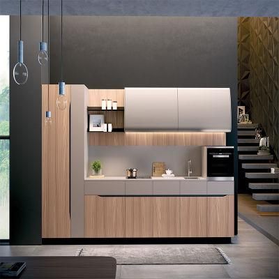 Kitchen Design Flat Door Panel Melamine Board Kitchen Furniture