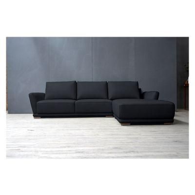 Modern and Simply Fabric with Solid Wood Short Leg Sofa for Living Room